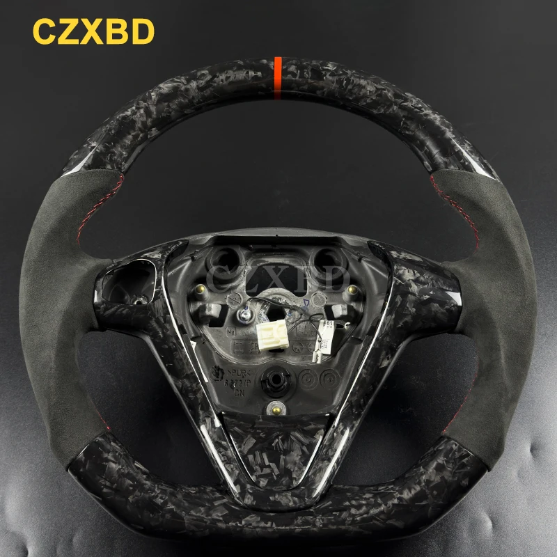 Fit Für Ford Fiesta MK7 Real Carbon Fiber Lenkrad Sport Racing Hohe Qualität Anpassbare Image