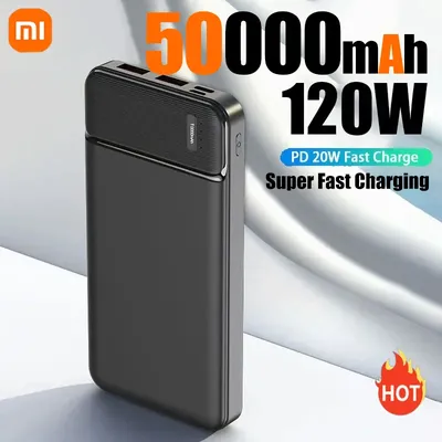 Xiaomi 50000 mAh PowerBank 120 W Tragbare Super Schnelle Ladegerät Externe Batterie PowerBank Hohe Image