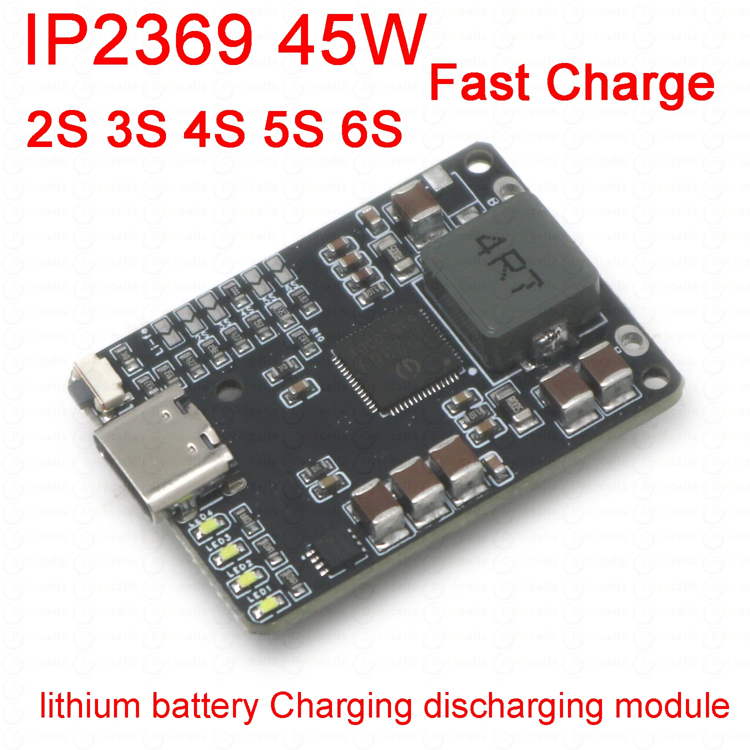 IP2369 45W 2S~6S Lithiumbatterie Laden Entladen BMS 3S 4S 5S Li-Ion/LiFePO4-Batterien Ladegerät für Power Banks Drohnenladung Image