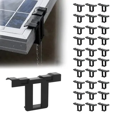 30 stücke Solar Panel Ablauf Clip Clamp Solar Panel Entwässerung Outdoor Clips Panel Leben Hause Dach Solar ﻿ Rahmen N1O8