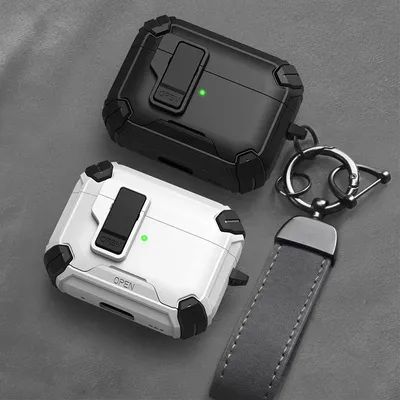 Sicherheitsschloss-Abdeckung für AirPods Pro 2 3 Hülle für AirPods Pro 2 Pro 2nd Gen 2023 Hülle stoßfeste Abdeckung für Airpods 4 4. 3 Fundas Image