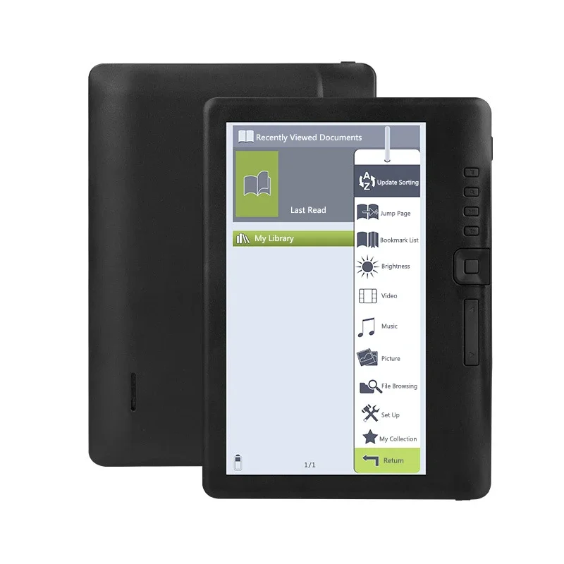 Tragbarer 7-Zoll-E-Book-Reader, bunter Bildschirm, unterstützt Speicherkarte, digitales Buchlesen, E-Book-Reader, E-Book-Reader, 4 GB/8 GB/16 GB Image