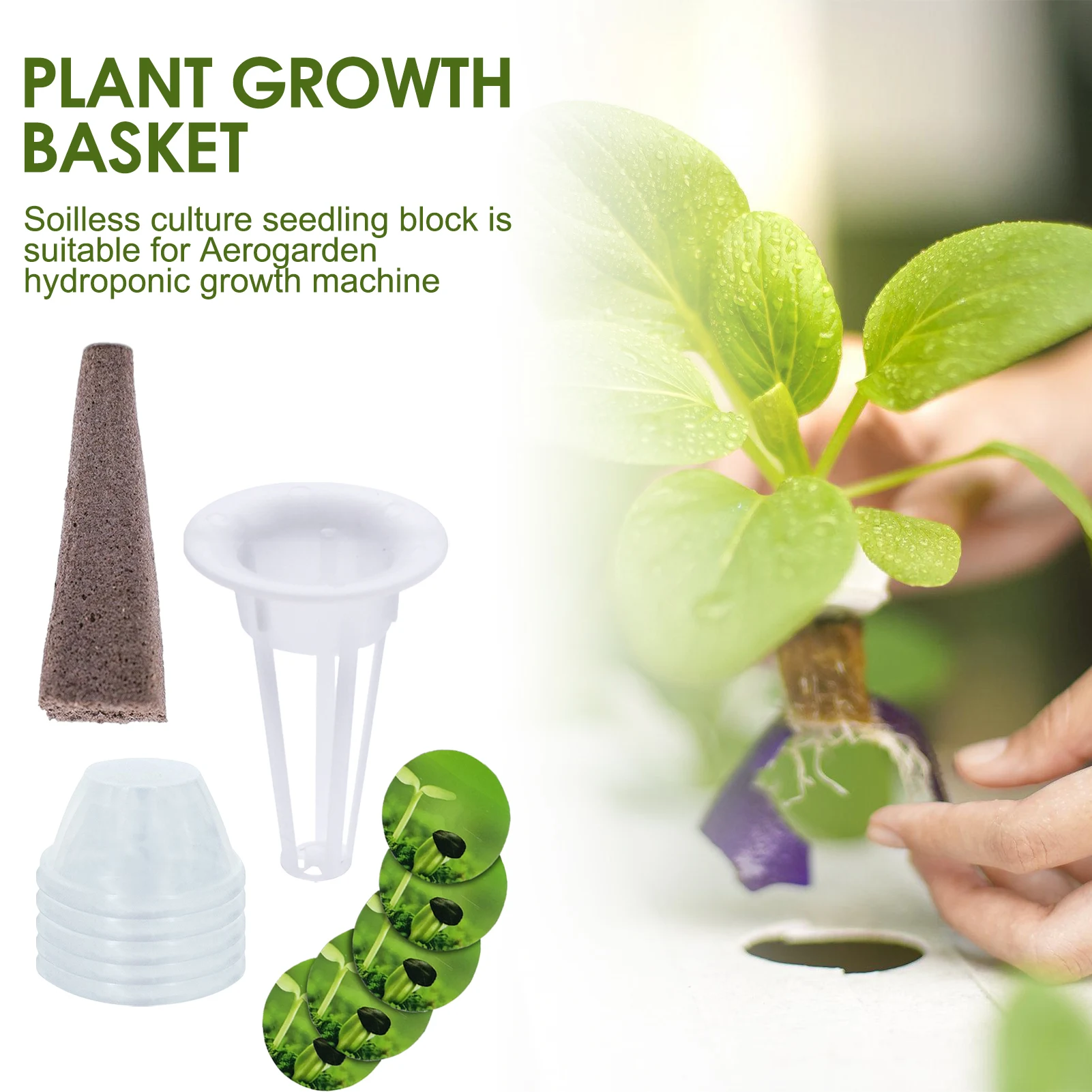 4,3x7,9 cm Runde Soilless Anbau Pflanzkörbe Für Hydrokultur Wachstumsmaschine Ersatz Mesh Pot Gartenzubehör Image