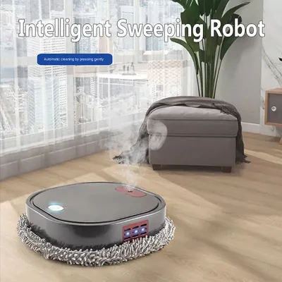 Automatischer intelligenter 3-in-1-Staubsauger zum Trocken- und Nassfeger, wiederaufladbar, Image