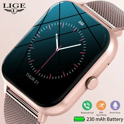 LIGE 2025, Bluetooth-Anruf-Smartwatch für Männer und Frauen, voller Touchscreen, Sport-Fitness-Uhr, Mann, Smartwatches, Damen-Smartwatch Image