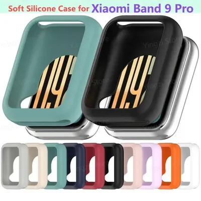 Silikon Abdeckung Für Xiaomi Mi Band9 Pro Protector Mi Band9 Pro Hohl Schutzhülle Uhr Fall Für Image