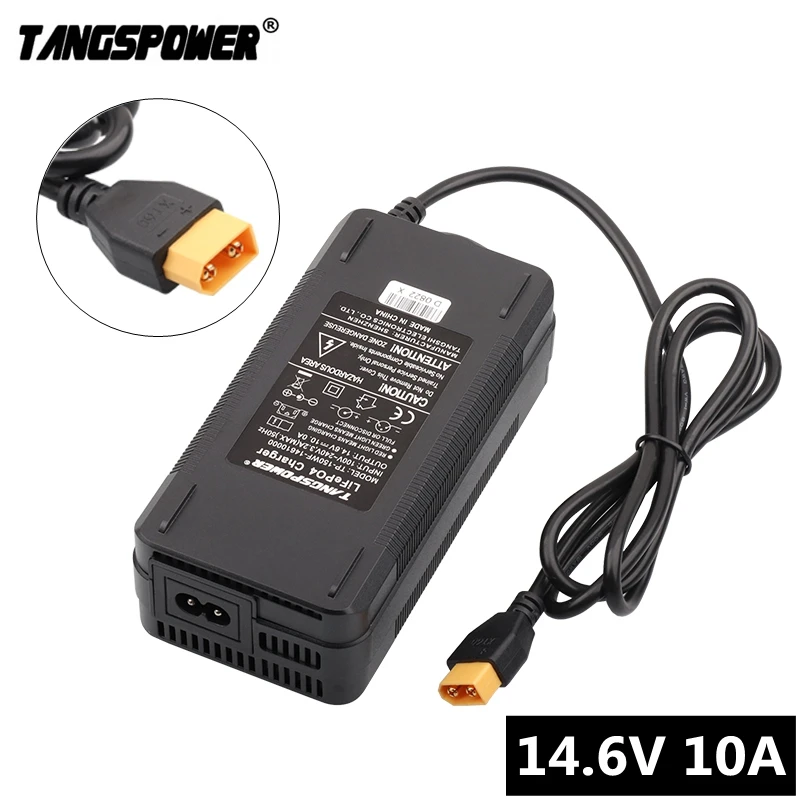 14,6 V 10A LiFePO4 Batterie Ladegerät 4S 12V Lifepo4 Ladegerät Für Lithium-Eisen Phosphat Batterie Pack Elektrische Werkzeuge XT60 Stecker Image