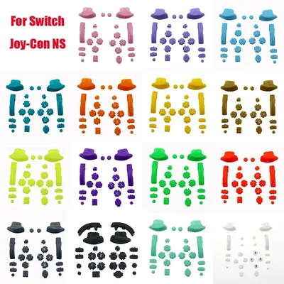 YUXI 1Set Ersatz ABXY Richtungstasten SR SL L R ZR ZL Trigger Komplettset Tasten für Switch NS NX Image