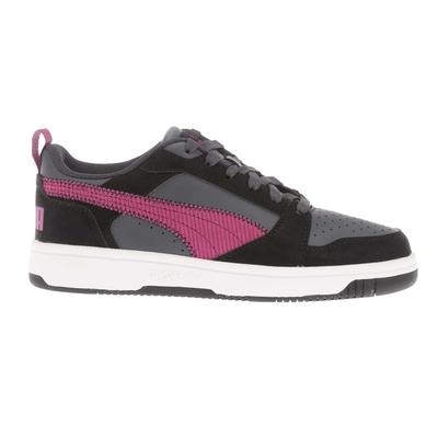 Puma - Kinder Sneaker "Rebound V6", Leder (Schwarz/Grau) Image