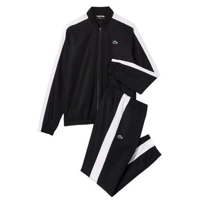 Lacoste - "Colourblock" Trainingsanzug Set für Herren - Tennis (Schwarz/Weiß) Image