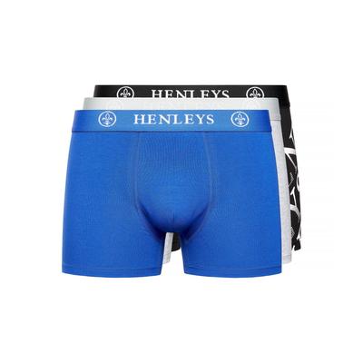 Henleys - "Henline" Boxershorts für Herren(3er-Pack) (Bunt) Image