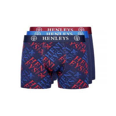 Henleys - "Rutlers" Boxershorts für Herren(3er-Pack) (Bunt) Image