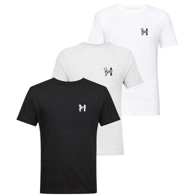 Henleys - "Triphen" T-Shirt für Herren(3er-Pack) (Weiß/Schwarz/Grau) Image