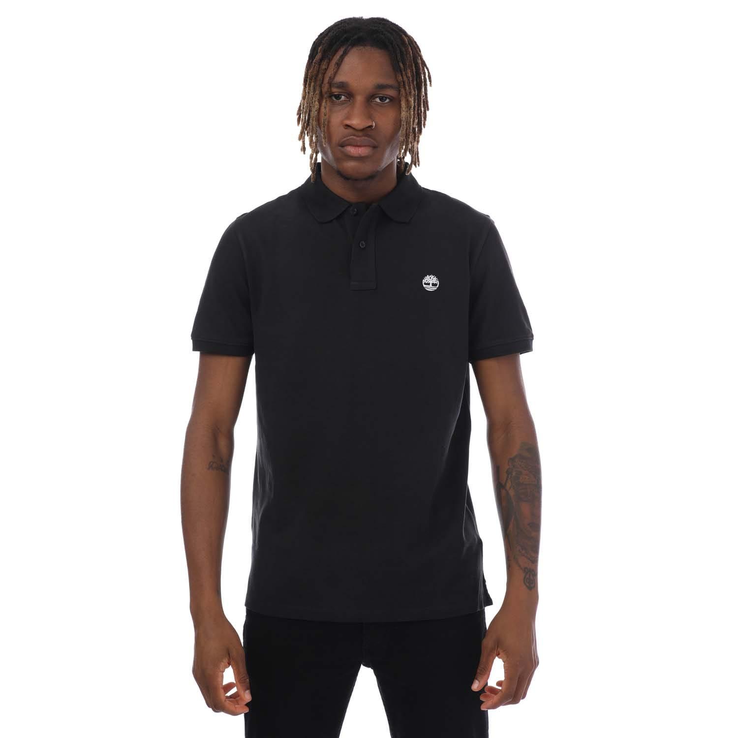Timberland - "Millers River" Poloshirt für Herren/Damen Unisex (Schwarz) Image