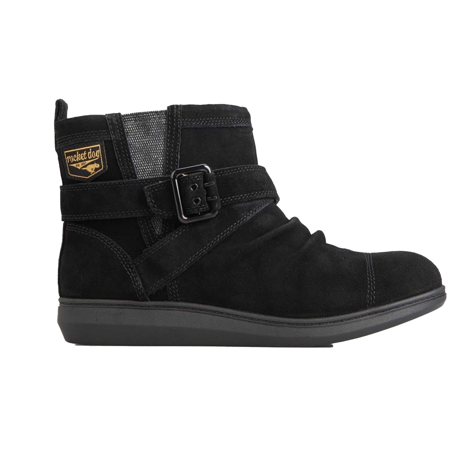 Rocket Dog - Damen Stiefeletten "Mint", Wildleder (Schwarz)