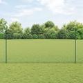 Pali per Recinzione 5 pz U-Channel Verde 160 cm Acciaio, Recinzione Esagonale Verde 1,6x10 m