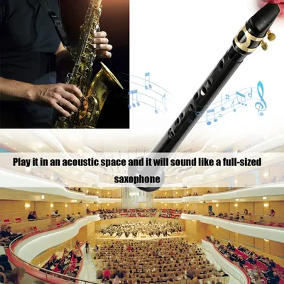 Portable Pocket Sax Saxophone C-Key Little Saxophone With Carrying Bag Woodwind Instrument Great
