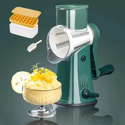 Portable Hand Crank Ice Shaver, Premium Portable Slushie Machines and Snow Cone Machine, Manual Ice