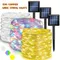 LED lumière solaire extérieure jardin fée chaîne lumière LED scintillant lampe étanche pour noël