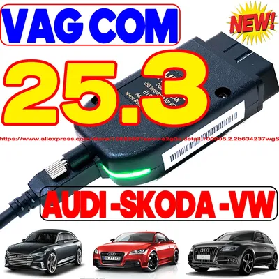 2025 Newest Unlimited VINs VCDS Auto com Diagnostic Coding VAG COM VAG HEX V2 Hardware Interface FOR