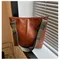Sac à bandoulière Vintage en cuir PU pour femmes, couleur unie, mode, grande capacité, large sangle,