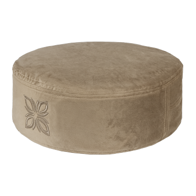 OMNANA CUSHY™ Meditationskissen Velvet 10cm SMOKY BISCUIT