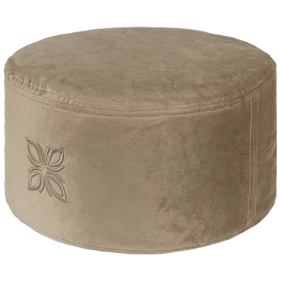 OMNANA CUSHY™ Meditationskissen Velvet 15cm SMOKY BISCUIT