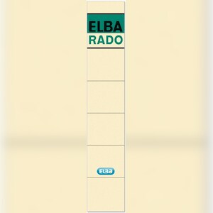 Ordnerrückenschilder für Elba selbstklebend kurz/schmal VE=10x10 Stück chamois Image