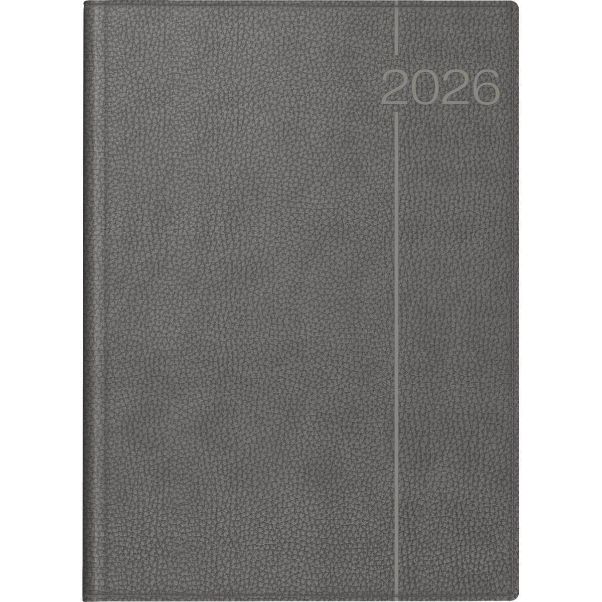 Rido Buchkalender Conform 21x29,1cm 1 Tag/Seite Kunstleder grau 2026. Image