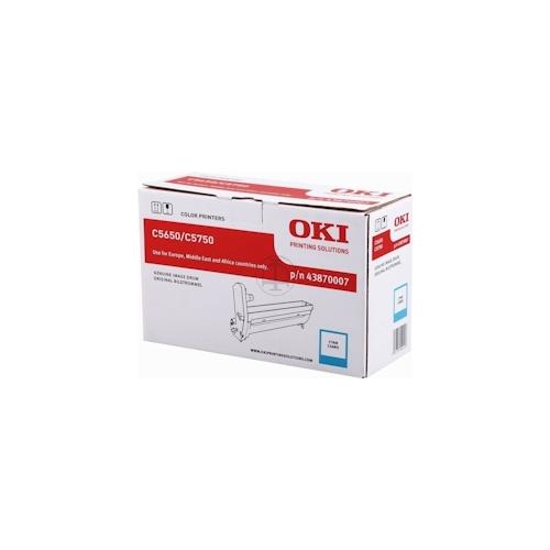 Trommel Original Oki 43870007 cyan Packung mit 5 Stück