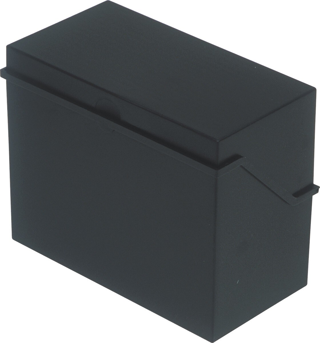 helit Karteibox A5 quer für ca. 500 Karten schwarz Packung mit 6 Stück Image