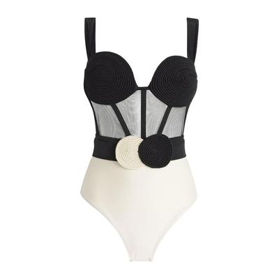 Braided Corset Swimsuit - Black - PATBO Beachwear