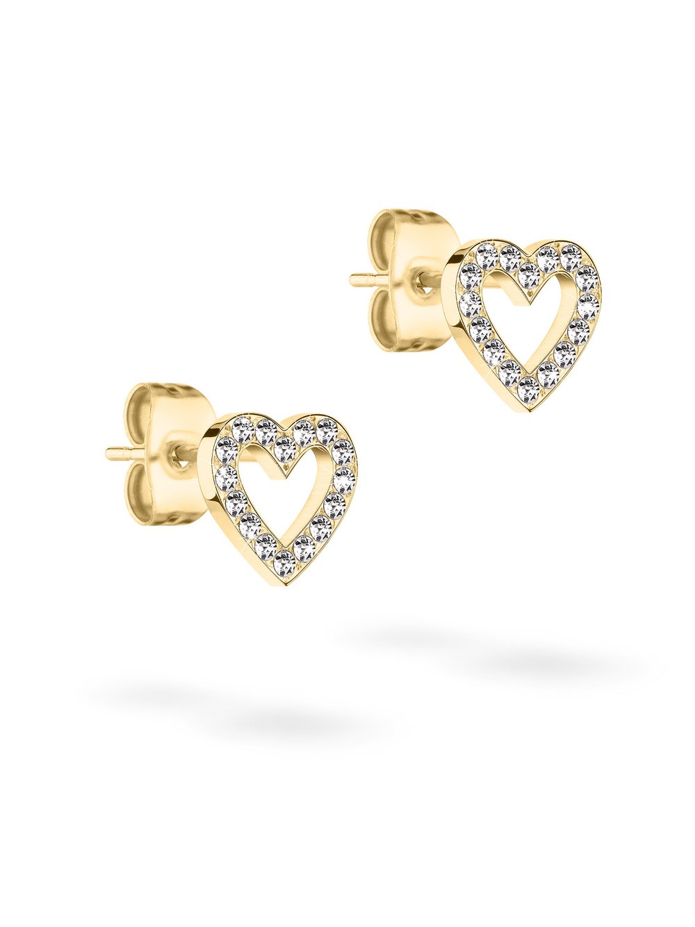 Tamaris Ohrringe Sparkling Hearts Damen gold, ONE SIZE Image