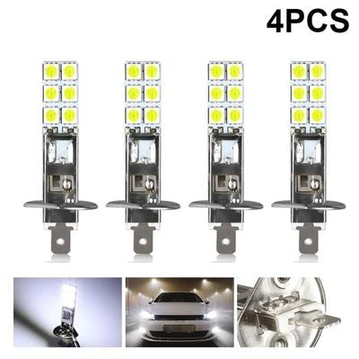 Stück H1 LED-Lampen, 12 v, 6000 k, Weiß, 12 w, LED-Nebelscheinwerfer fürs Auto, 62 x 11 cm Image