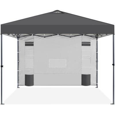 Pop up Pavillon 2,5×2,5m Faltpavillon mit 1 Seitenwand & Aufbewahrungstaschen Höhenverstellbar Image