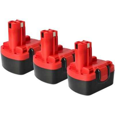 vhbw 3x Akku Ersatz für Bosch 2 607 335 276, 2 607 335 432, 2 607 335 431, 2 607 335 418 für Image