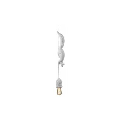 SNQ - Nordic Eichhörnchen Harz Anhänger Licht Moderne led Hängen Lampe Licht für Schlafzimmer Image