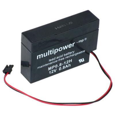 Amazon Multipower Blei-Akku MP0,8-12H Pb 12V 0,8Ah Heim und Haus Stecker Image