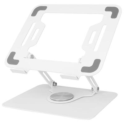 Laptopständer mit 360° drehbarer Basis, verstellbarer ergonomischer Ständer (weiß) Image
