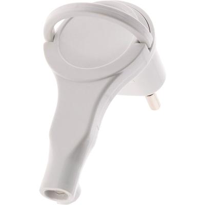Flachsteckkontakt 2P 6A - Weiß Zenitech Image