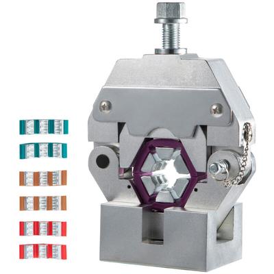 71550 Tragbare manuelle hydraulische Rohrpresse – Schlauch-Crimpwerkzeug-Set mit 4 Matrizen für Image