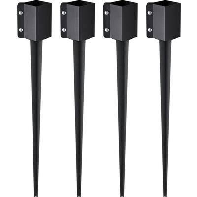 Mophorn - vevor Erdspieß für Zaunpfosten, 4er-Pack, 113 x 113 x 914 mm Außendurchmesser Image