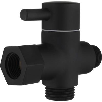 Aougo - 3-Wege-Umstellventil aus Messing, 3/8-Zoll-1/2-Zoll-Adapter für Toilettenwasserleitung, Image