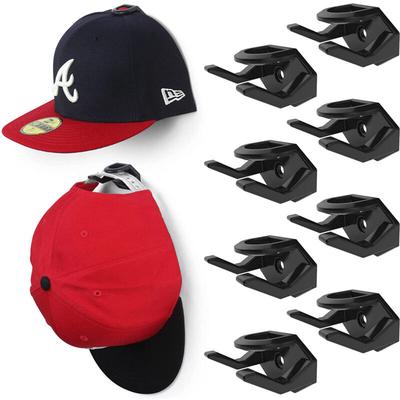 Ahlsen - Huthaken für die Wand (8er-Pack) - Huthalter für Baseballkappen Schwarz Image