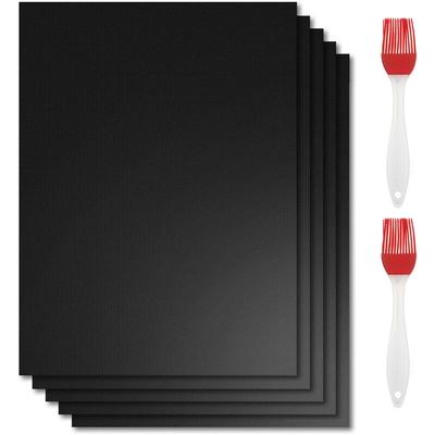 Bbq Grillmatte Antihaft Ofeneinlagen Backen Wiederverwendbare Grillfolie 10 stücke Image