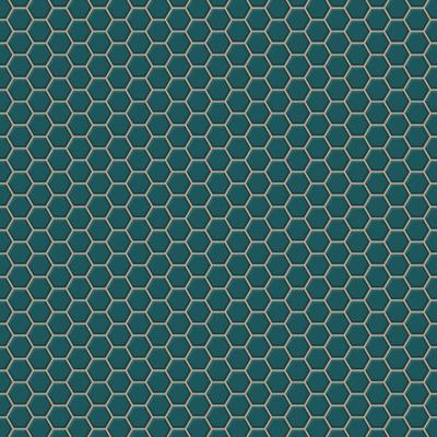 Vliestapete - Hexagon Chic - Grün - 1005x52 cm Image