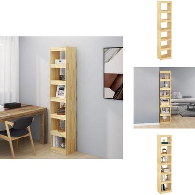 Vidaxl - Bücherregal/Raumteiler 40x30x199 cm Massivholz Kiefer - Buche Regal - Holzkasten - Regal Image
