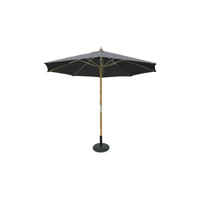 Simpo Lifestyle - 2.5m Holz Sonnenschirme Dunkelgrau Image