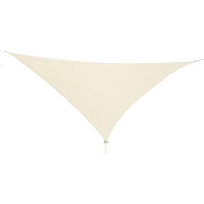 Dreieck Sonnensegel 5x5x5m beige mit Ösen+Nylonschnüren-MMC2021-Beige Image