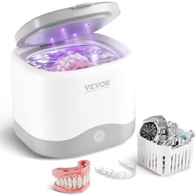 Ultraschallreiniger für Zahnprothesen 180 ml Retainer Reinigungsgerät mit UV-Licht, 30 w